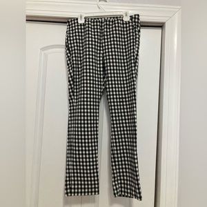 Black and white checkered pants